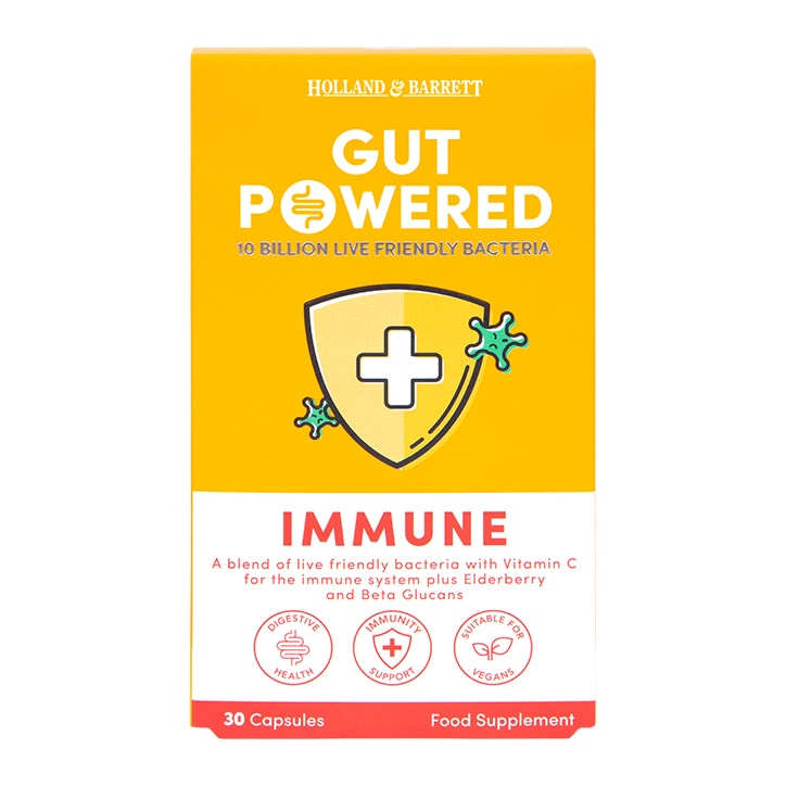 Holland & Barrett Gut Powered Immune Support 30 Capsules